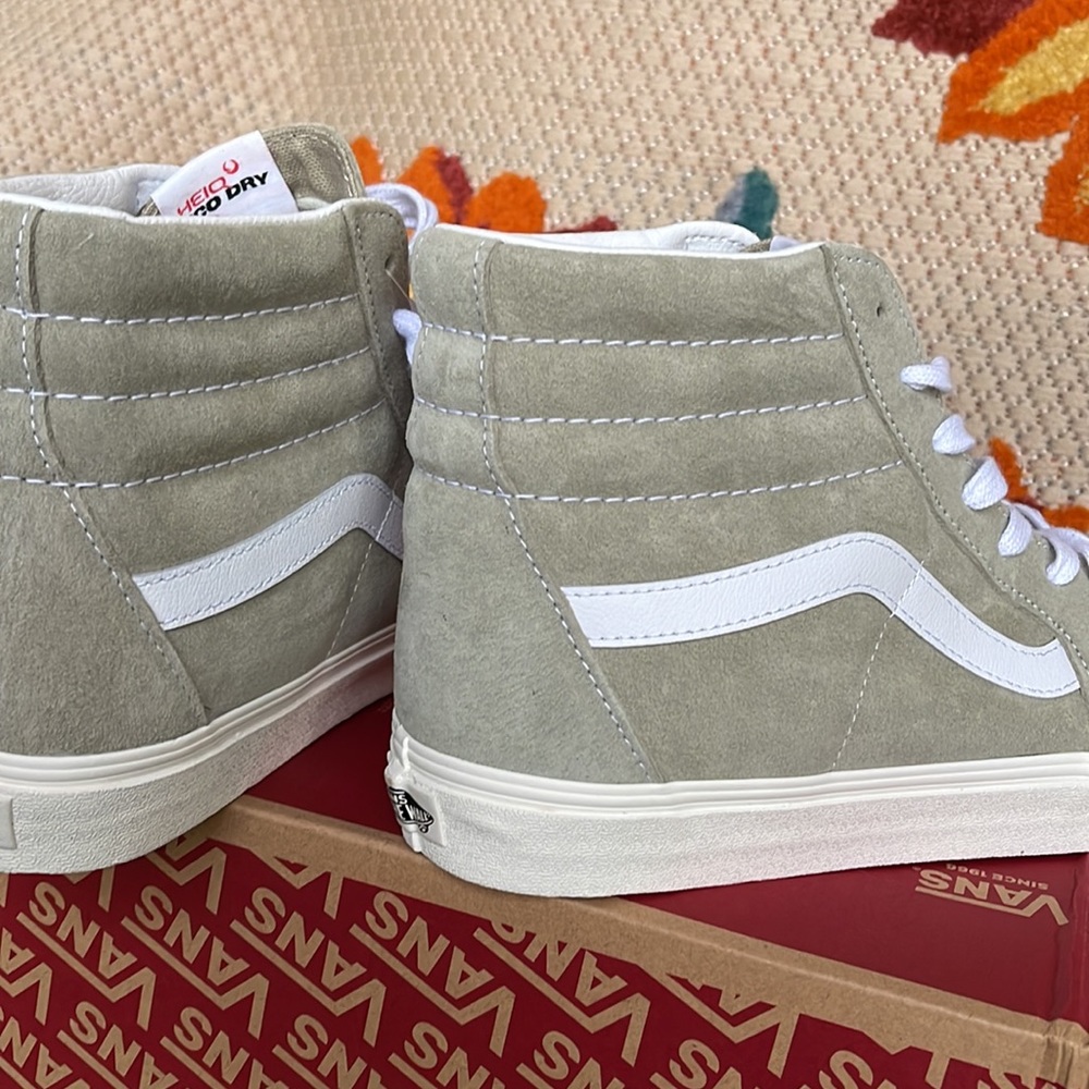 Vans Sk8-Hi Pig Suede Moss Gray/Snow White WMNS sneakers - Picture 15 of 16